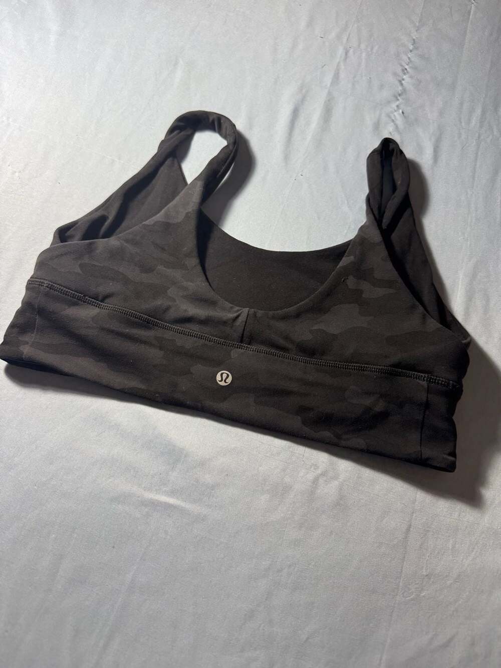 Lululemon Black Camo Energy Sports Bra